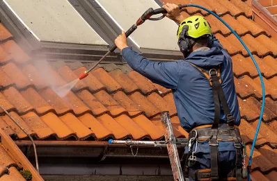 Démoussage et hydrofuge de toiture à Vesc
